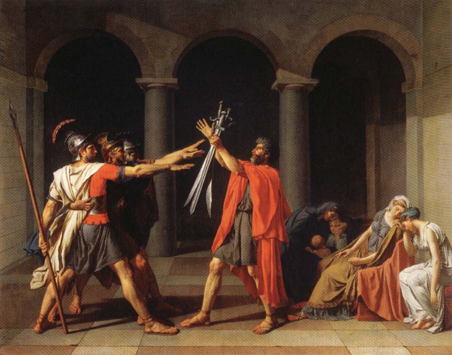 Jacques-Louis David THe Oath of the Horatii